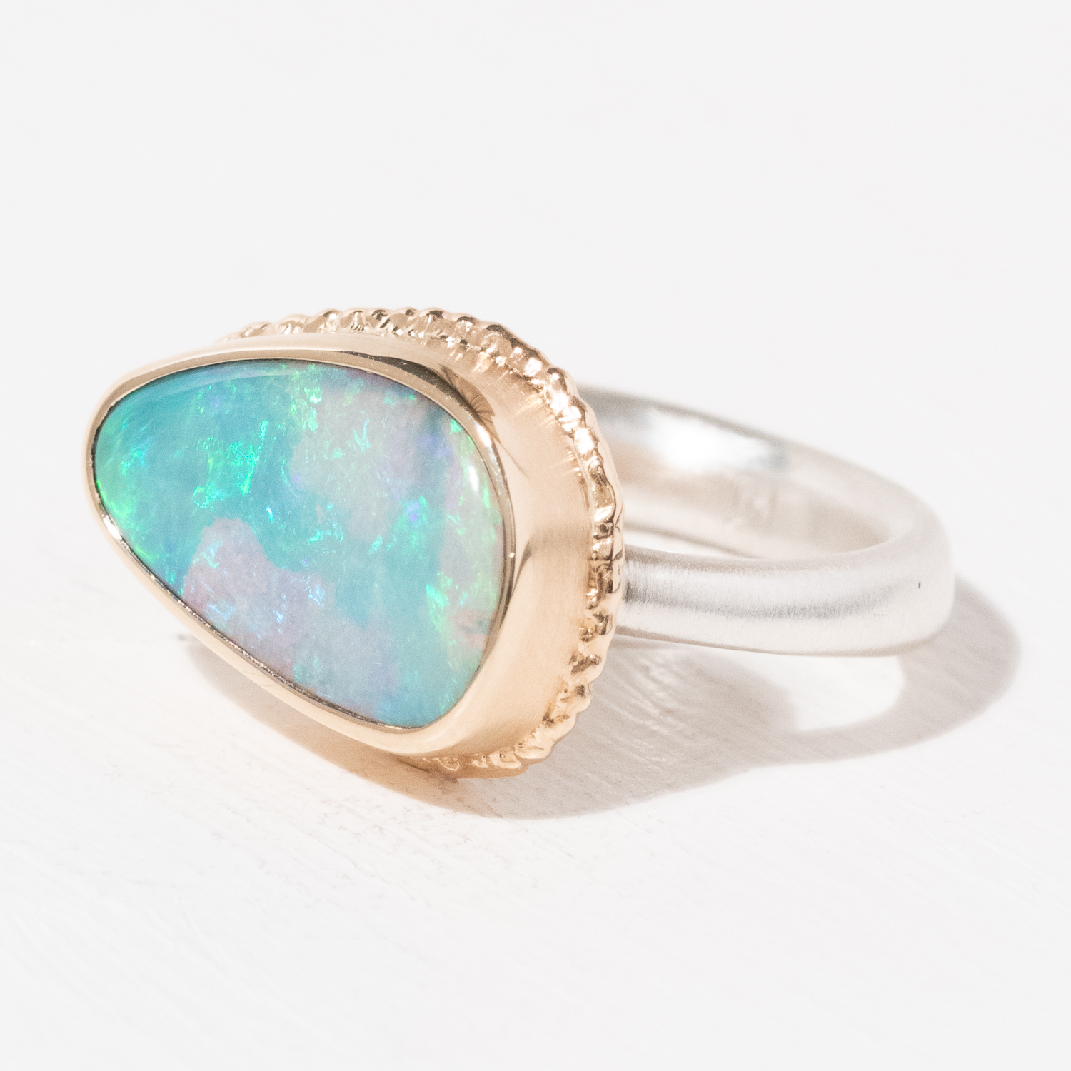 Jamie Joseph Trunk Show: Ring 28,Opalized wood,7