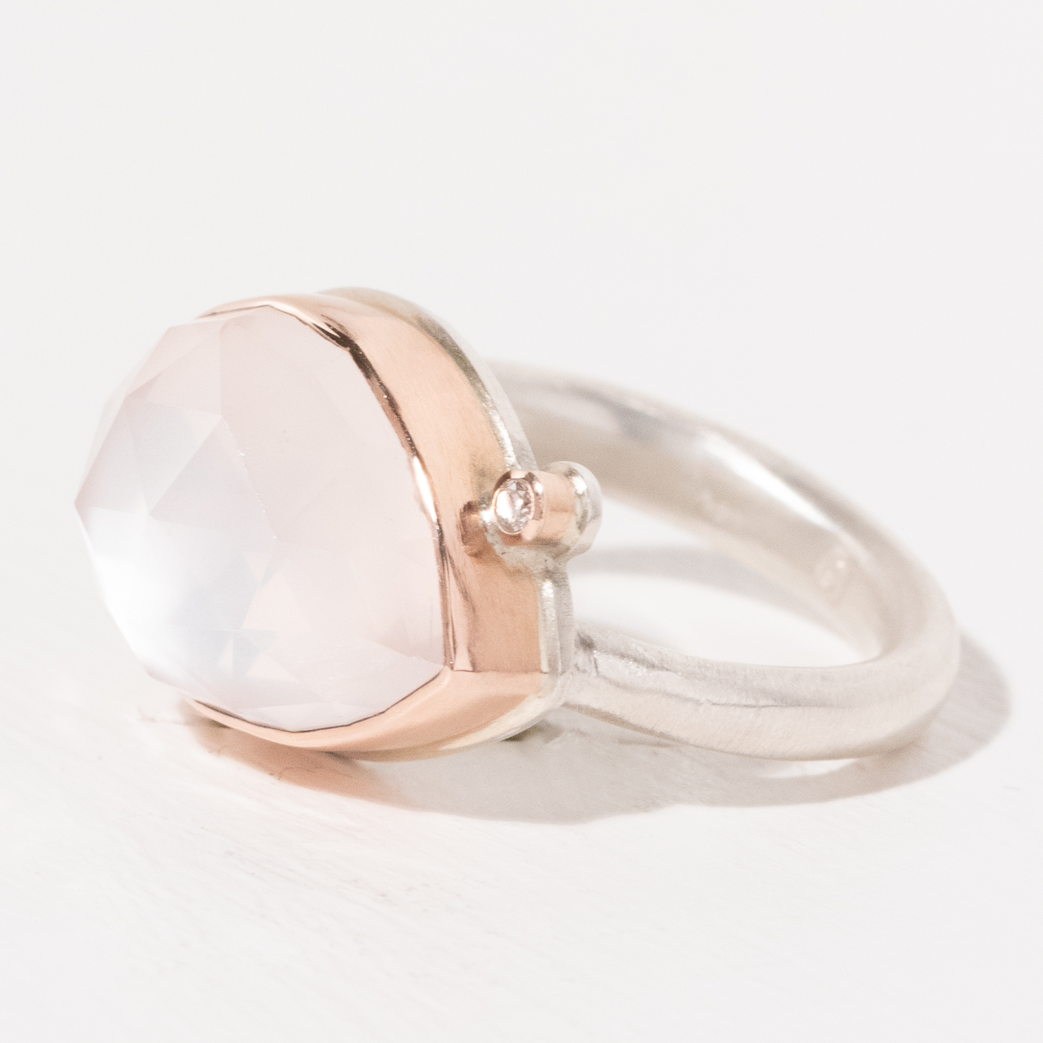 Jamie Joseph Trunk Show: Ring 203,Rose Quartz,7