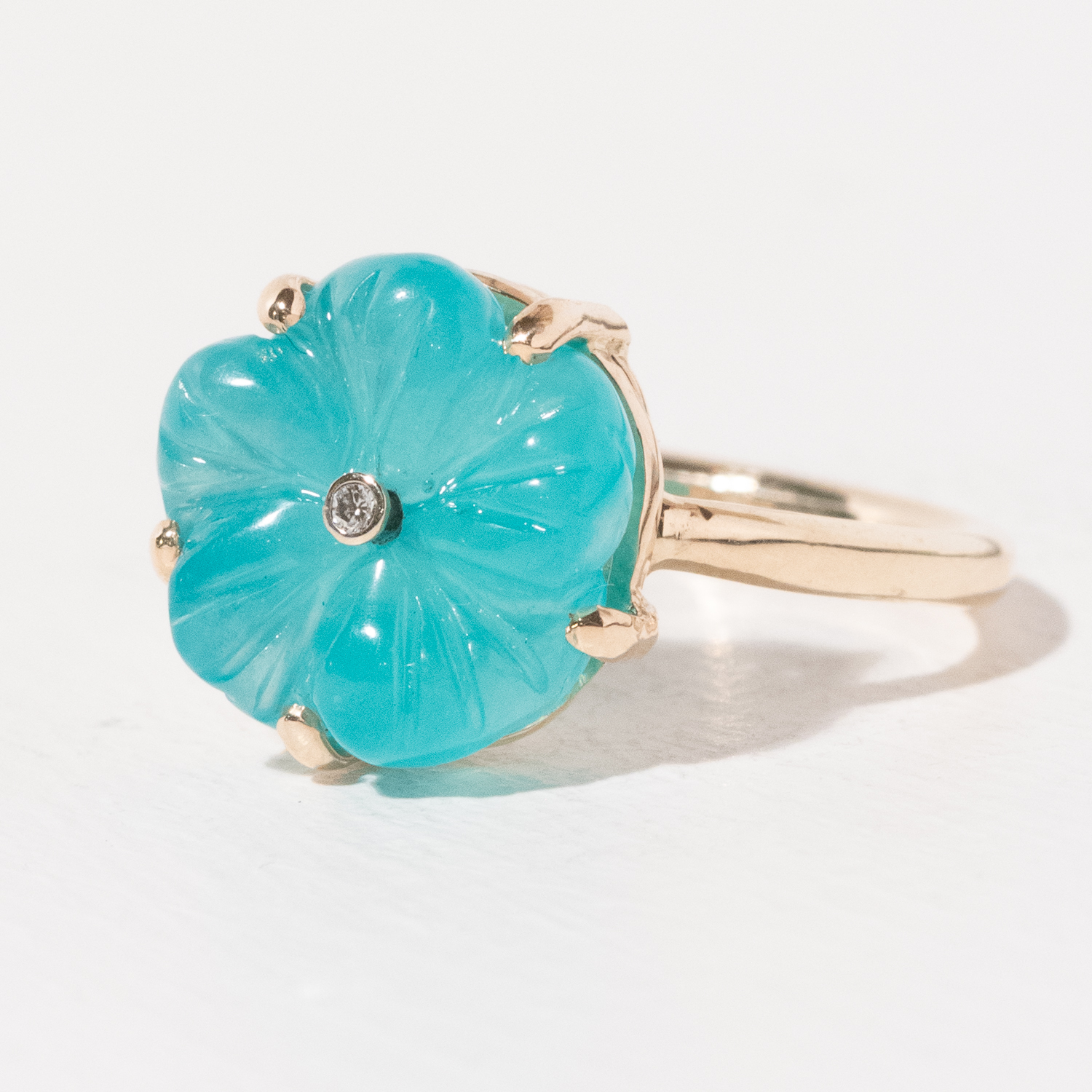 Jamie Joseph Trunk Show: Ring 250, CARVED AMAZONITE SIZE 6.75