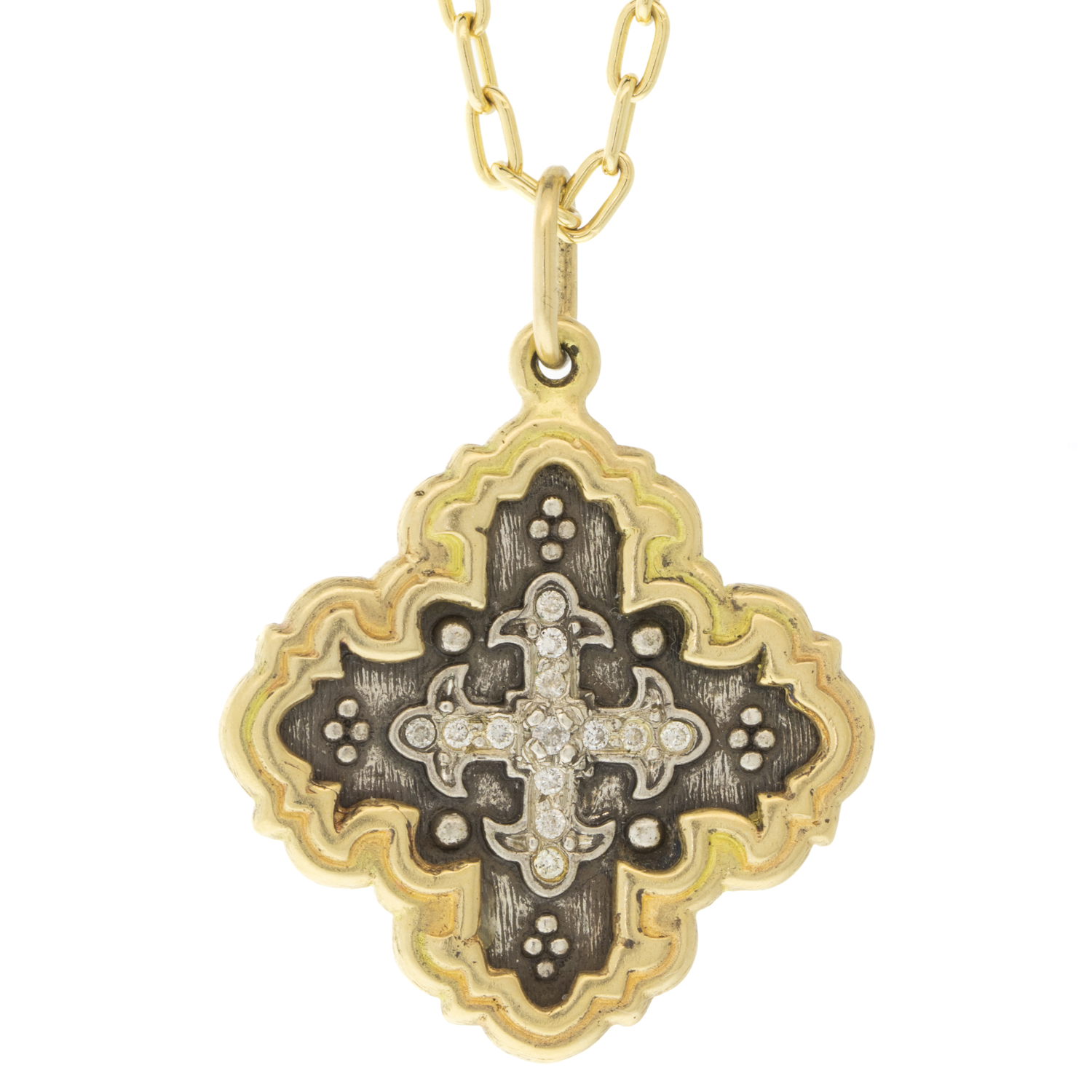Erica Molinari Trunk Show: SS/18k diamond maltese cross "she flies with her own wings" .16cts