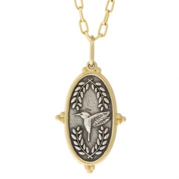 Erica Molinari Trunk Show: SS/18k hummingbird and vines -"she flies with her own wings"