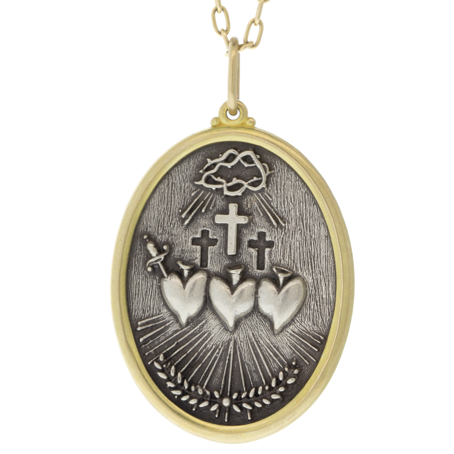 Erica Molinari Trunk Show: ss/18k triple sacred heart- "Nothing is worth more than this day"