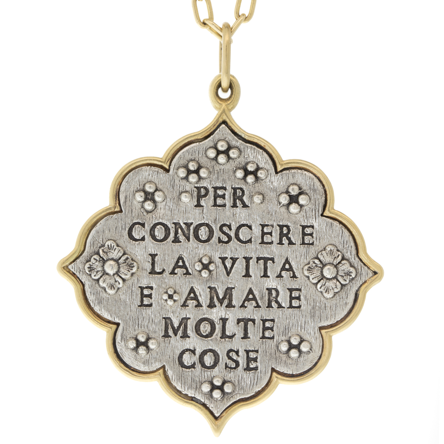 Erica Molinari Trunk Show: ss/18k large flower-"To know life is to love many things"-VINCENT VAN GOGH