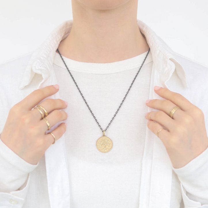 Erica Molinari Trunk Show: 14k tree of life-"Life is changed not taken away"