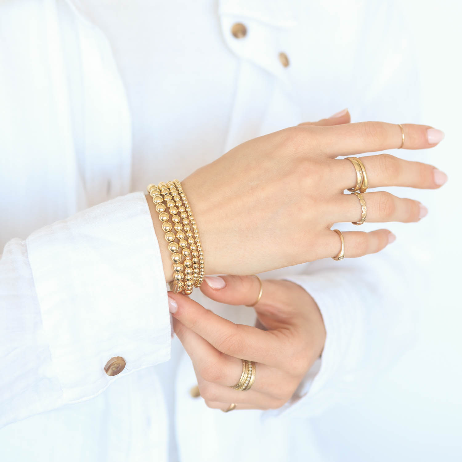 SHASHI: Noor Bracelet set