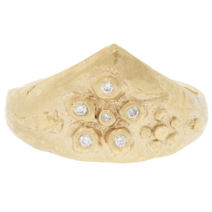 Victoria Cunningham Trunk Show: 14K dia flower tiara ring