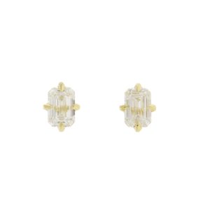 diamond earrings with gold by jewelry designer ILA
