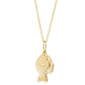 Sydney Evan: Necklace, Taiyaki Charm on 18" Light Tiffany Chain