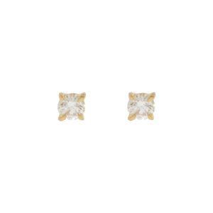 Lizzie Mandler: Earring, Eclat Diamond Mini Studs,Pair 18K