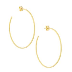 Tai: Large hoop earrings - 40mm, Width: 1.3mm