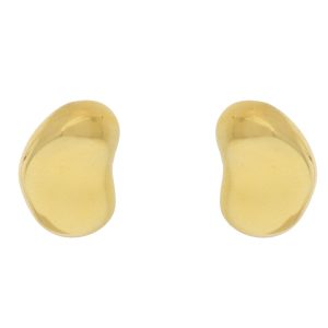 Tai:  Gold vermeil bean studs