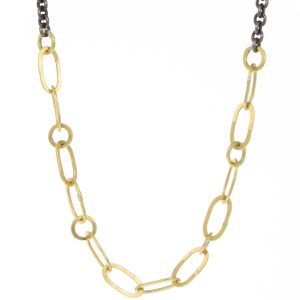 Sarah McGuire: Necklace,Echo,18k/oxi,16"