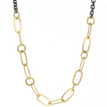 Sarah McGuire: Necklace,Echo,18k/oxi,16"