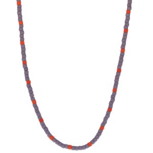 Abacus Row: Dipsea Necklace, Plum/Red