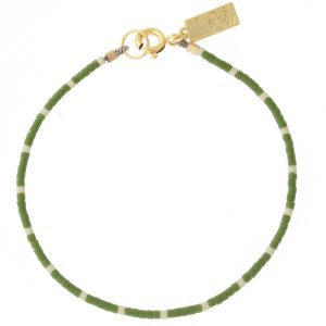 Abacus Row: Dipsea Bracelet, Olive/Sage - 6.5"