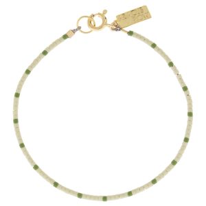 Abacus Row: Dipsea Bracelet, Sage/Olive - 6.5"