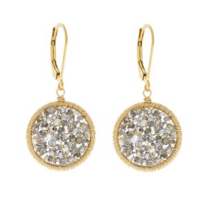 Dana Kellin: 14K Gold-Fill, Platinum,Round discs