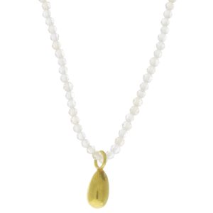 Margaret Solow: Beaded Necklace,18k Lemon Topaz
