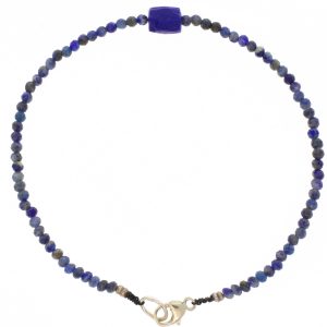 Margaret Solow:Bracelet,SS Clasp,Lapis