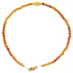 Margaret Solow: Bracelet,18k bead,Carnelian