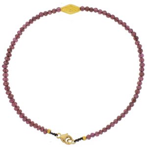 Margaret Solow: Bracelet,18k bead,Garnet