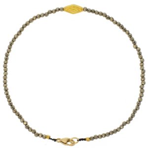 Margaret Solow: Bracelet,18k bead,Pyrite