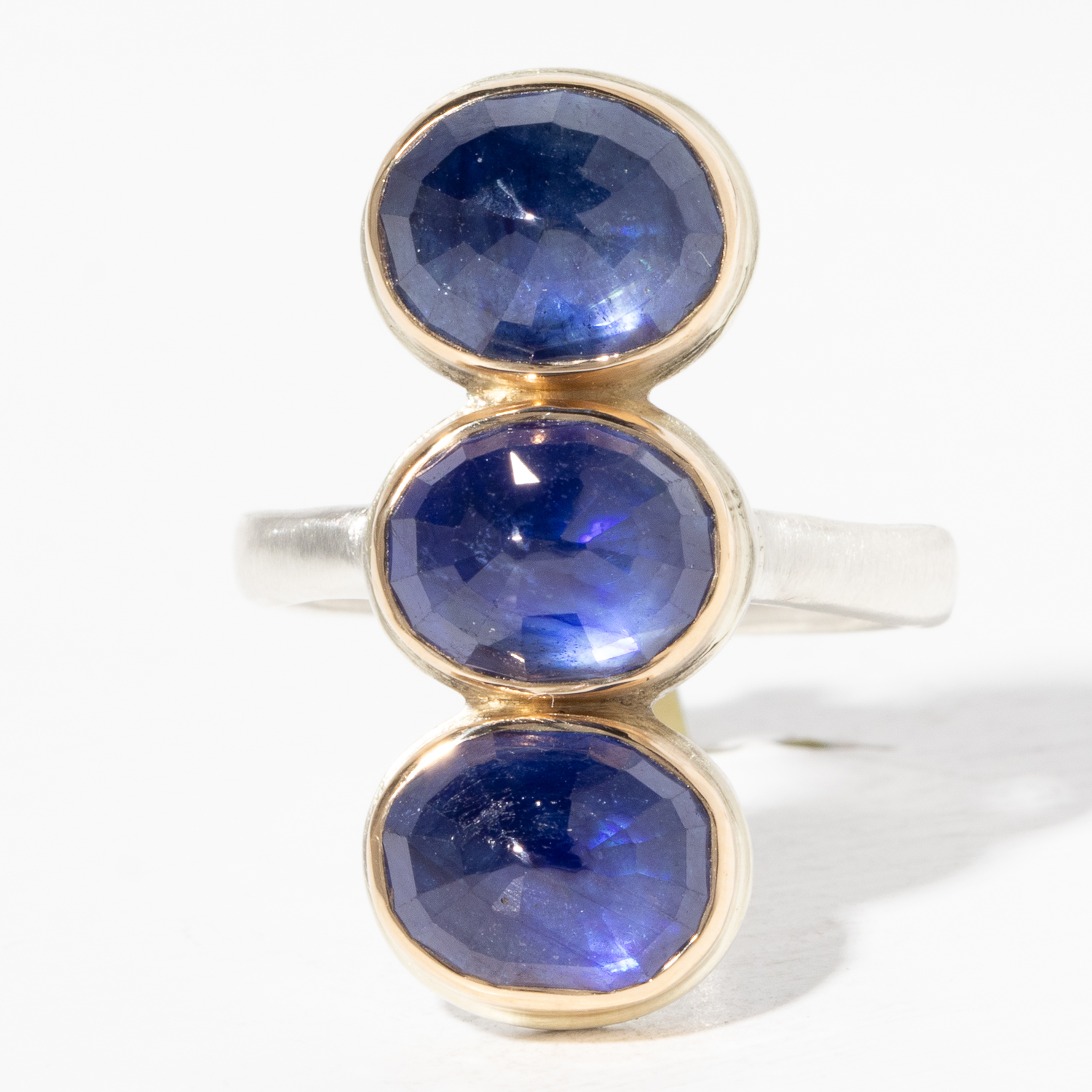 Jamie Joseph Trunk Show 2025: Ring 59, BLUE SAPPHIRE, size 7.5, 1 1/16" x 7/16"