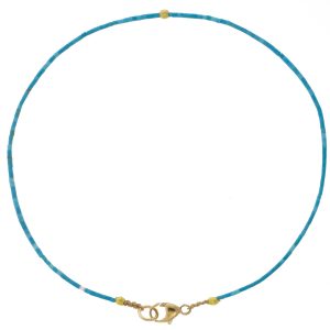 Margaret Solow:Bracelet,Heishi Turquoise and 18K Bead