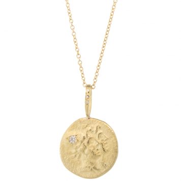 Robin Haley: Necklace, Soulmates, Diamonds .015 TCW,  16-18" Chain, 14K Gold