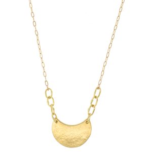Sarah McGuire: Luna Necklace, 18k & 14k chain, 18"