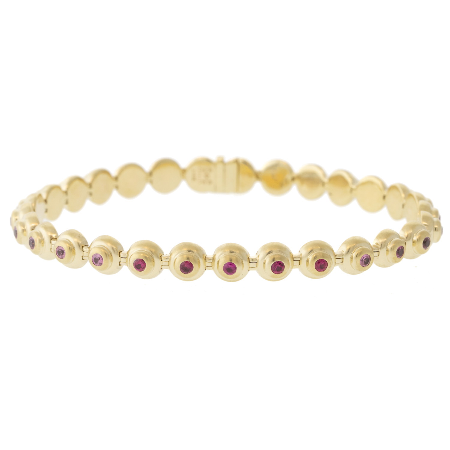 Campbell + Charlotte: Evolve Link Bracelet, Sapphire, 14k Gold
