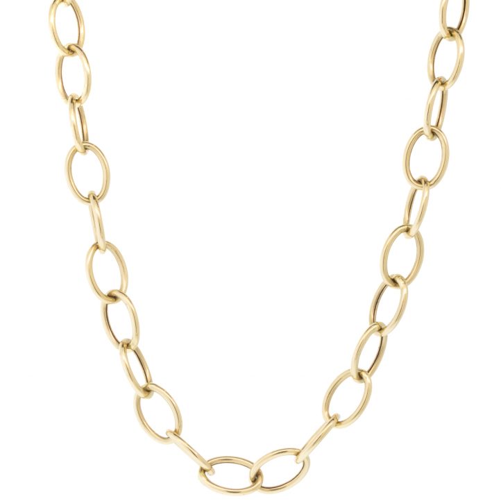 Three Stories Jewelry : Classic large Oval loopy chain, 14k yellow gold