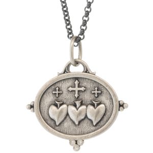 Erica Molinari: SS Diamond Triple Sacred Heart -"Love" -.015cts