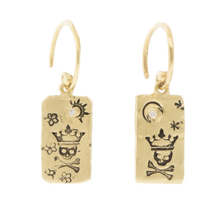 Victoria Cunningham Trunk Show: 14K transcendence earrings 7/8 x 5/16