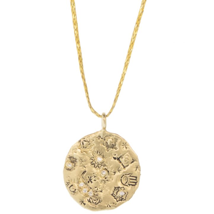 Victoria Cunningham Trunk Show: 14K evolve (charm only), Measures 1" x 11/16" including bail