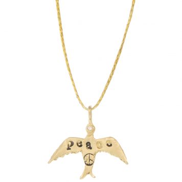 Victoria Cunningham : 14K dove (charm only), Measures 3/4" x 7/8" including bail