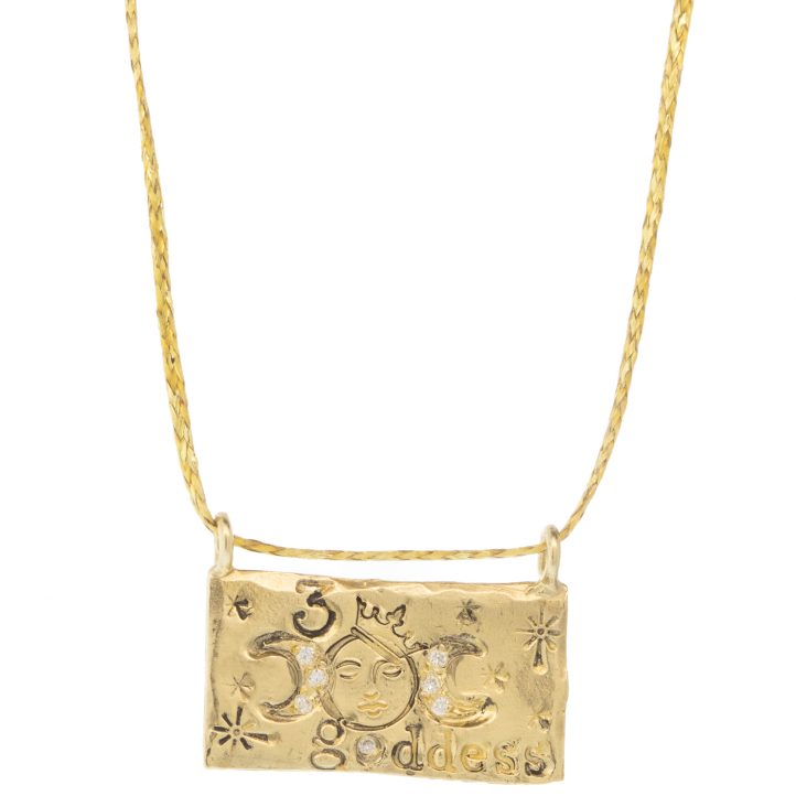 Victoria Cunningham Trunk Show: 14k triple goddess (charm only) 9/16 x 13/16