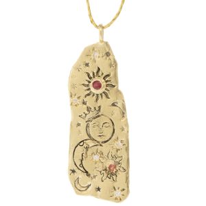 Victoria Cunningham : 14K the cosmos (charm only)1 7/16 x 1/2