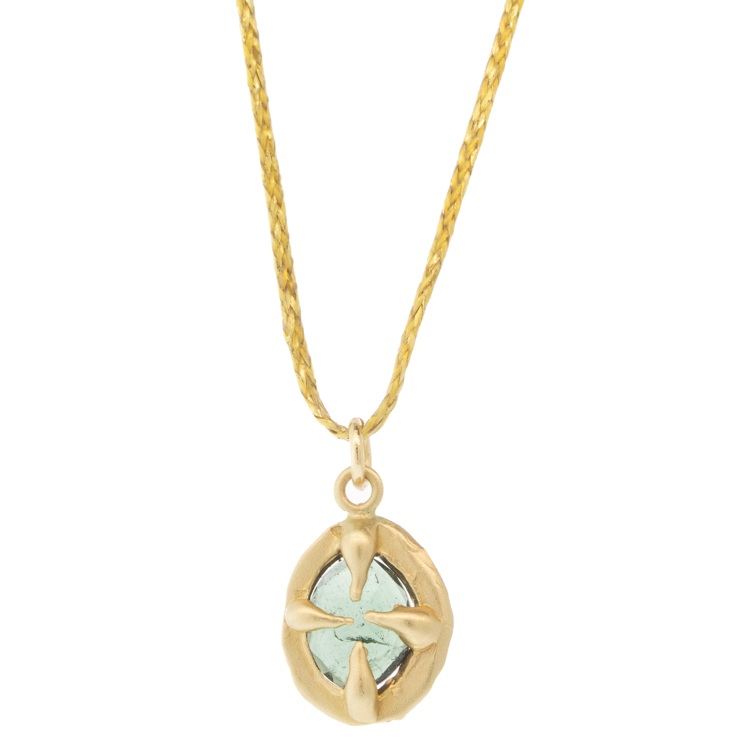 Victoria Cunningham Trunk Show: green tourmaline (charm only) 5/8 x 3/8