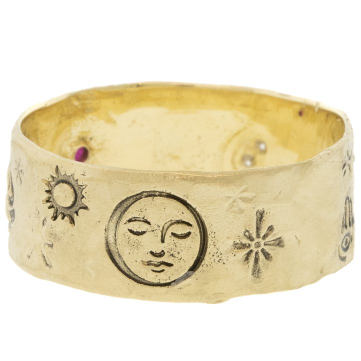 Victoria Cunningham Trunk Show: 14K pisces ring, Size 9, Width 5/16"