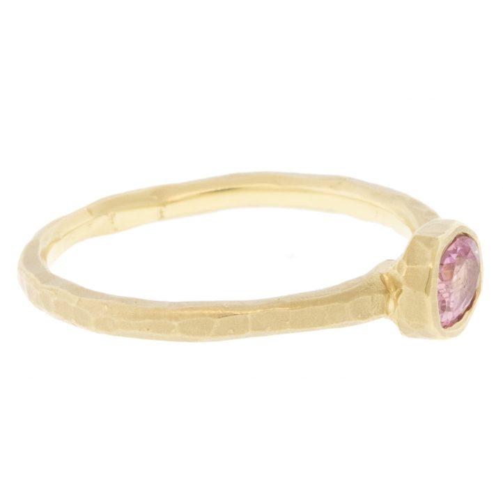 Victoria Cunningham Trunk Show: .43ct oval pink sapphire, Size 7, Stone measures 3/16" x 1/4"
