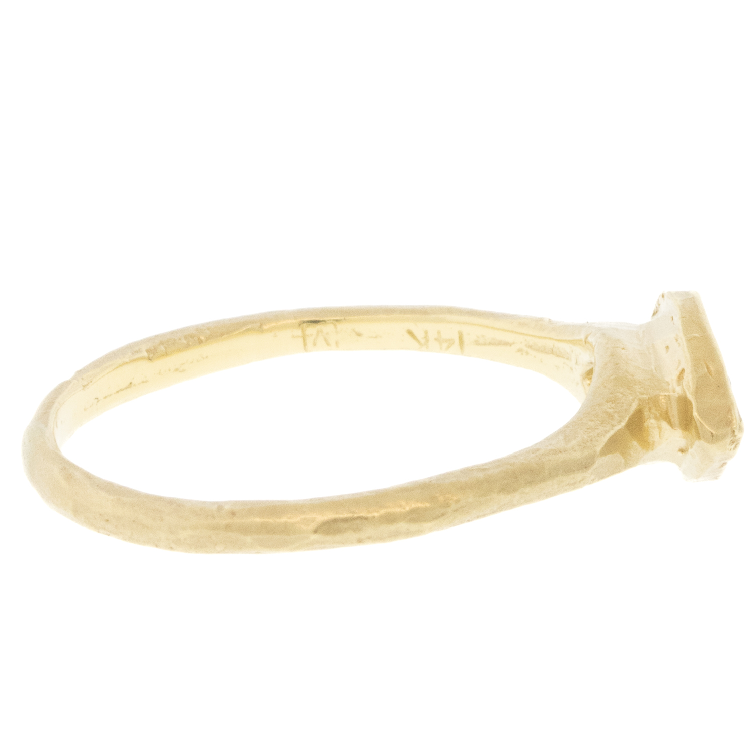 Victoria Cunningham Trunk Show: .60ct marquise salt and pepper diamond, Size 6 3/4, Stone measures 1/4" x 3/8"