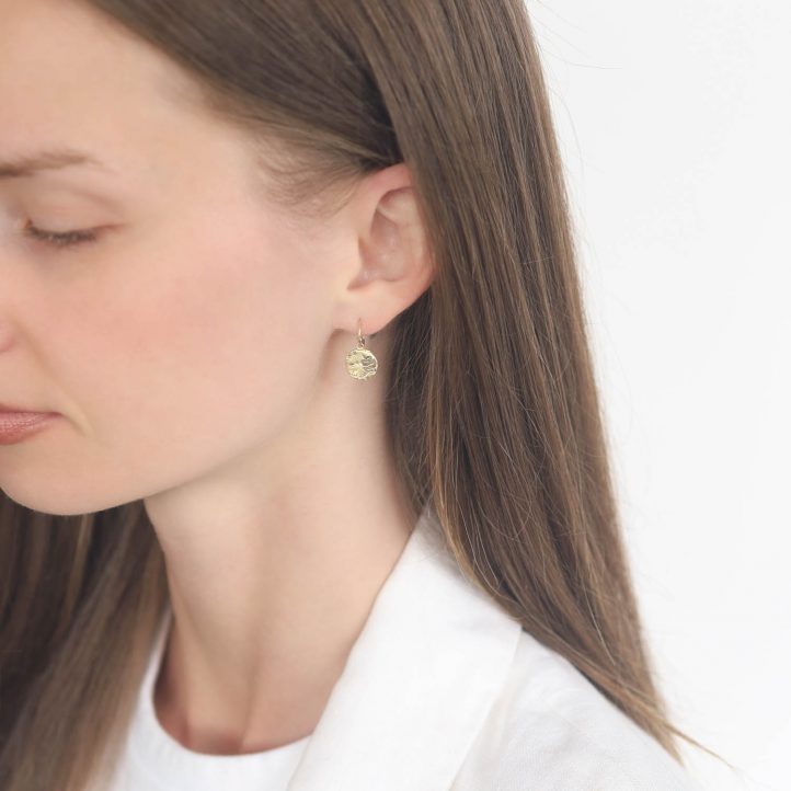 Victoria Cunningham Trunk Show: 14k hidden truth earrings 3/4 x 3/8
