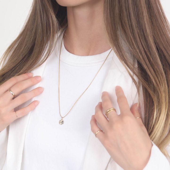 Victoria Cunningham Trunk Show: 14K hidden truth (charm only)9/16 x 3/8