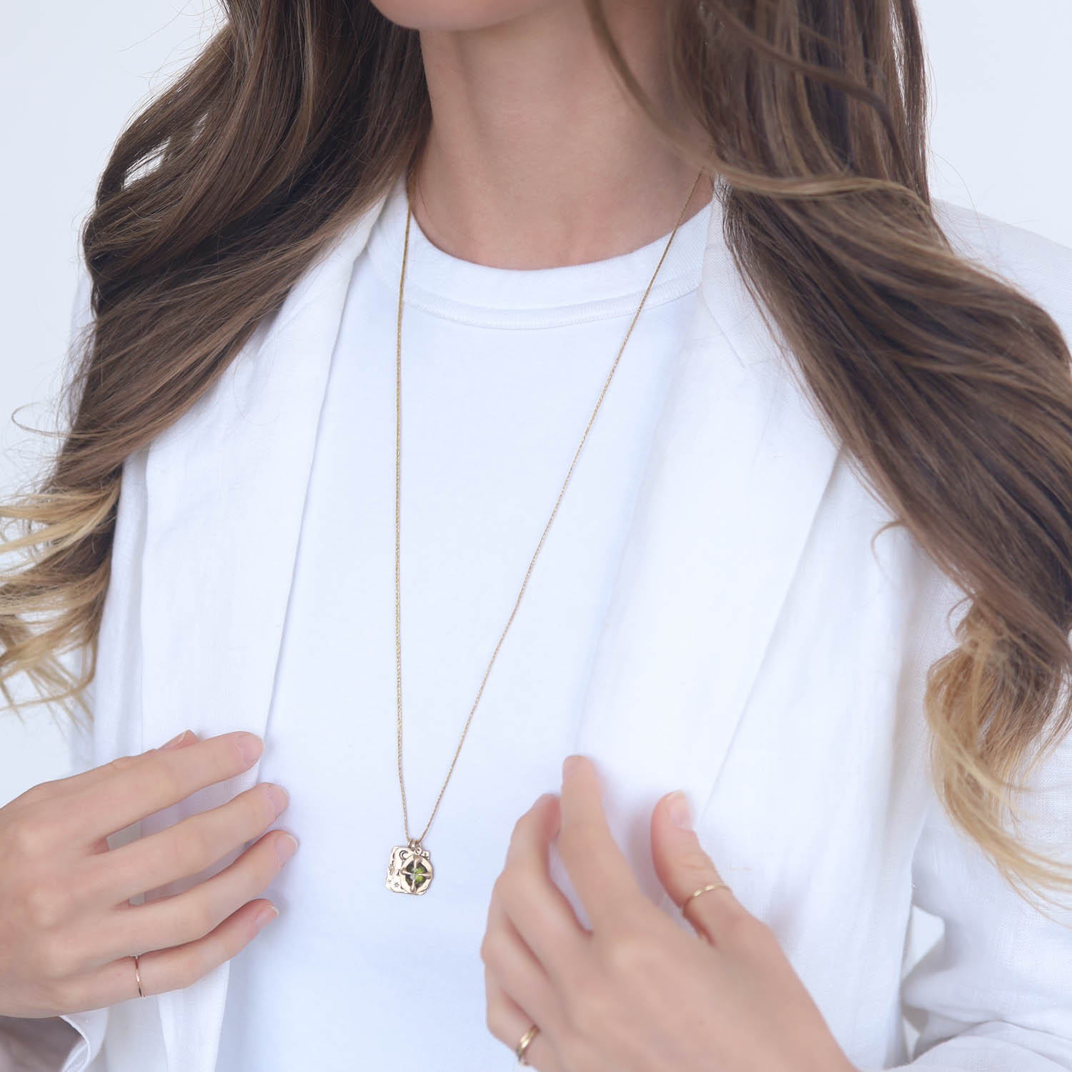 Victoria Cunningham Trunk Show: green tourmaline (charm only)5/8 x 7/16