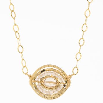 Dana Kellin: Necklace, Silky Mix, Gold Fill, Marquis