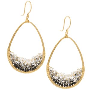 Dana Kellin: Earrings, Shadow Mix, Gold Fill,  Teardrop
