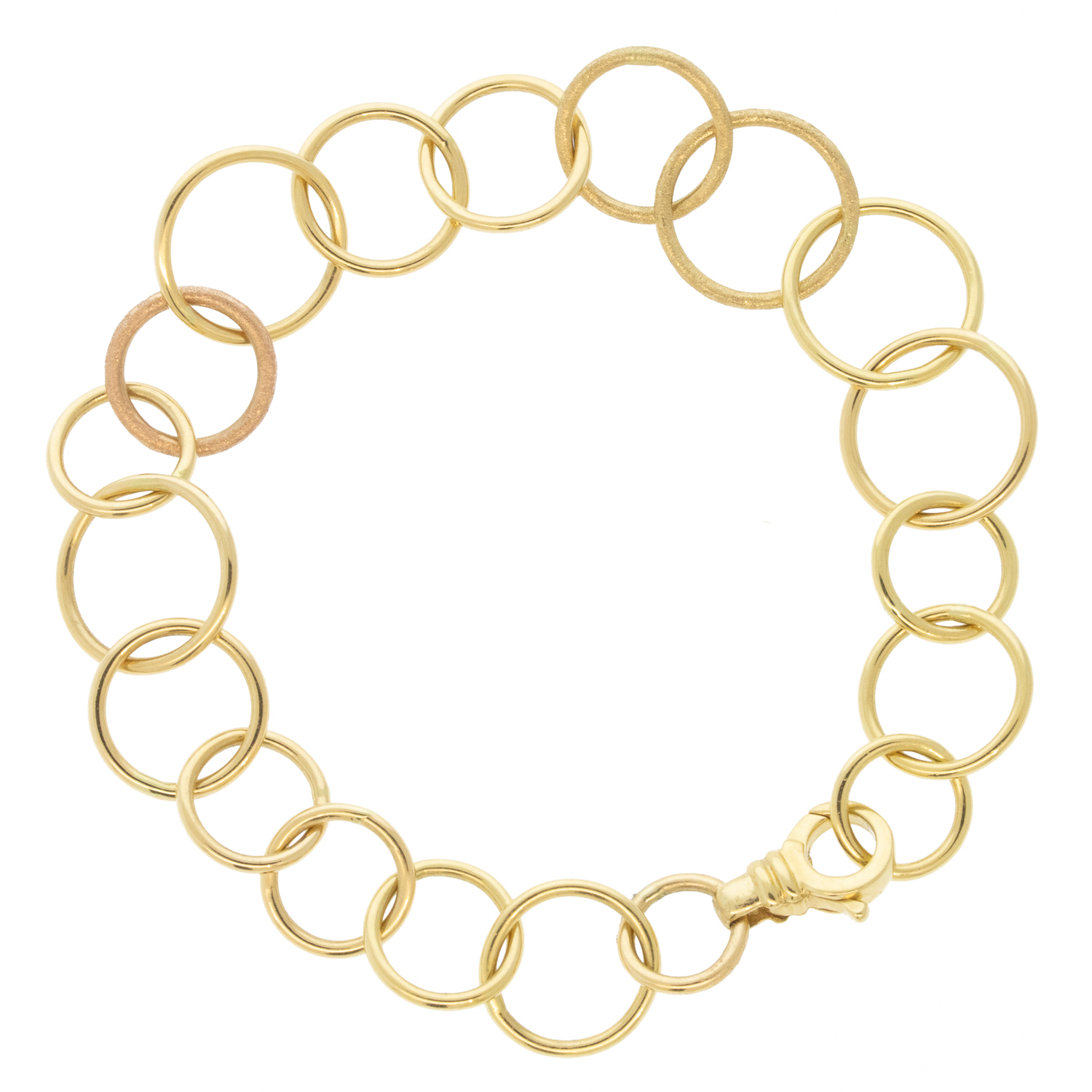 Alison Shiboski:Bubble bracelet 18k with Pink link
