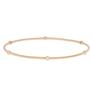 Alison Shiboski:14k Rose gold diamond bangle,0.25tcw