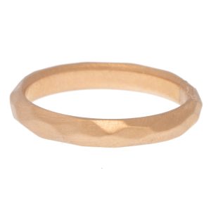 Alison Shiboski:10k Rose gold hammer band